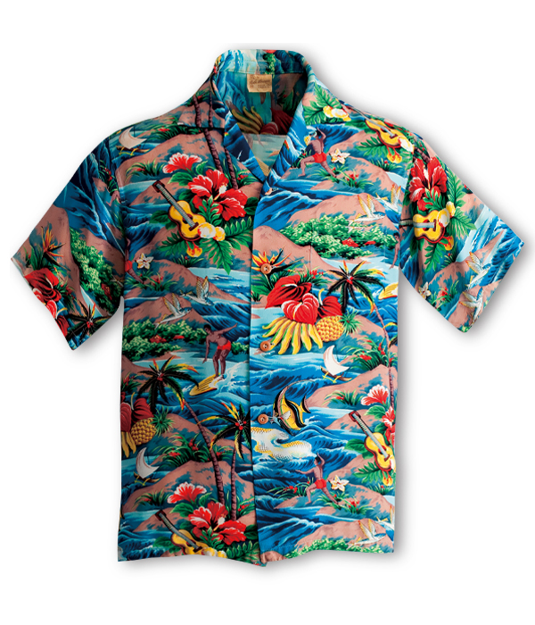 ハレハワイHale Hawaii 50s ビンテージアロハシャツ
