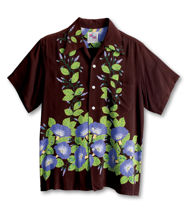 Vintage Aloha Shirt Museum Morning Glory Aloha Shirt ヴィンテージアロハシャツ