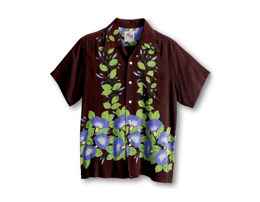 Vintage Aloha Shirt Museum Morning Glory Aloha Shirt ヴィンテージアロハシャツ